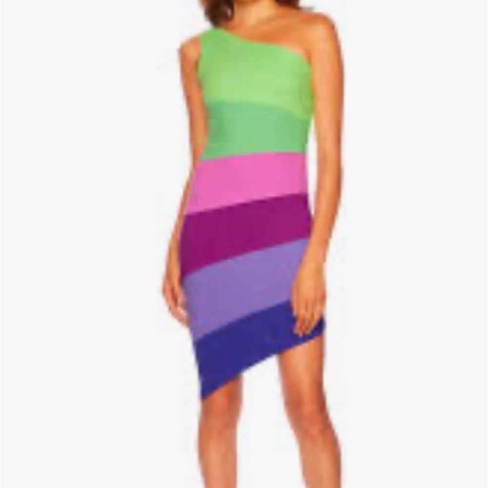 Susana Monaco color block dress